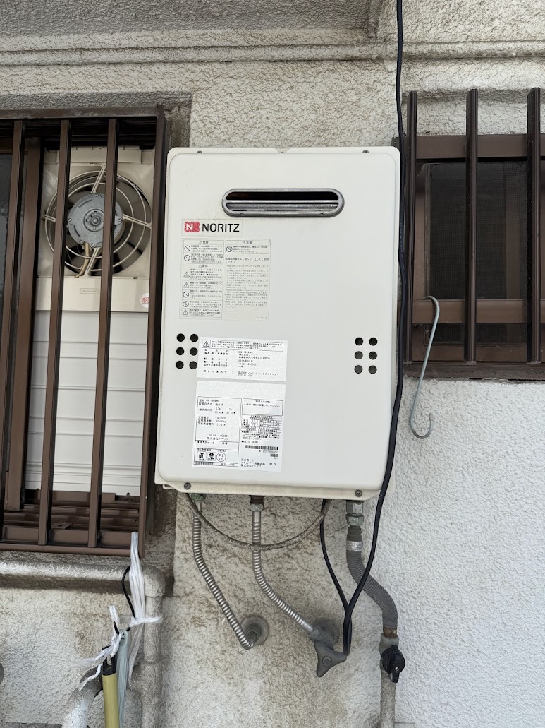 ノーリツ給湯専用給湯器GQ-1639WS施工前