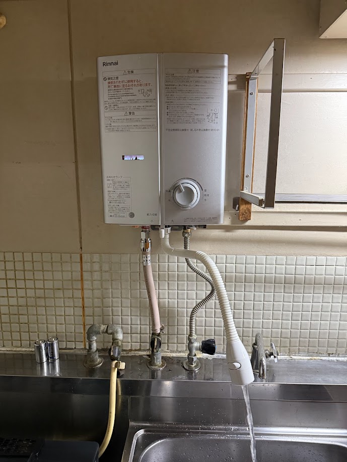 リンナイRUS-V51YTB(SL)湯沸し器施工後