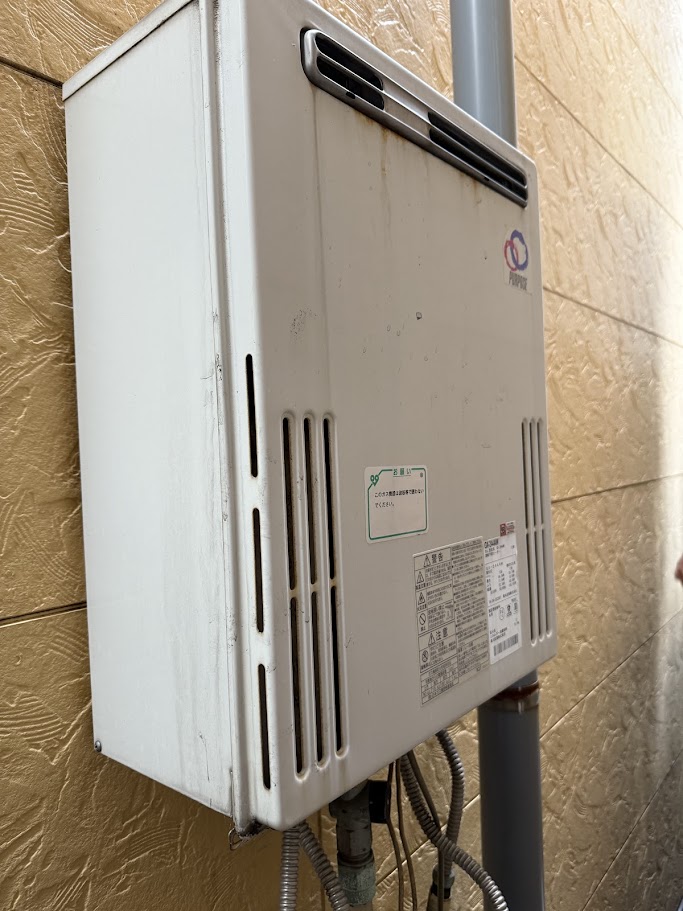 ノーリツ２４号ガスふろ給湯器GX-244AW施工前