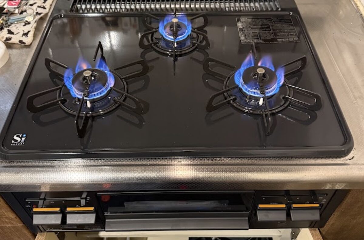 大阪府大阪市中央区パロマビルトインガスコンロスタンダードトップPKD-N36交換工事