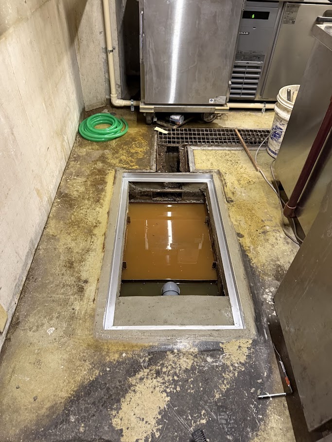 既存枠蓋撤去下田エコテックＳＵＳ製枠設置モルタル補修