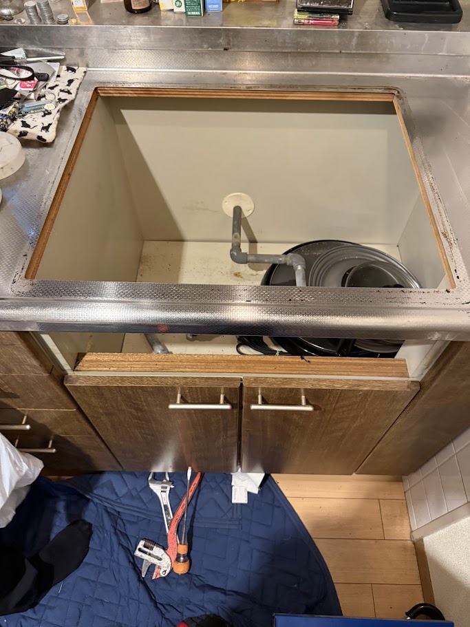 （TOTOビルトインガスコンロ）ハーマンDC318SAビルトインガスコンロ撤去清掃後