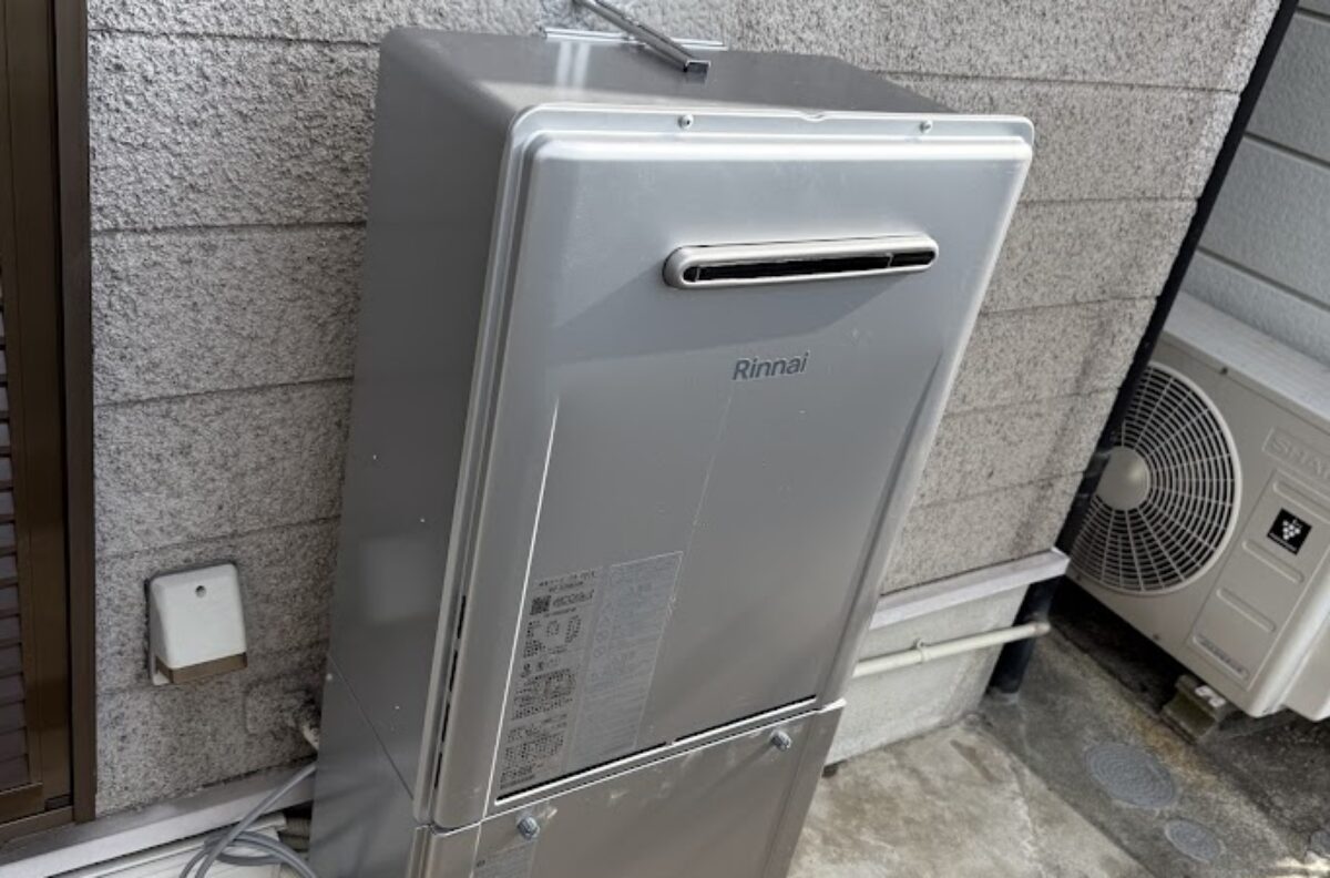 大阪府藤井寺市給湯器交換工事（リンナイ24号ガスふろ給湯器本体RUF-K2406SAW(A)Wエコジョーズ【オートタイプ】