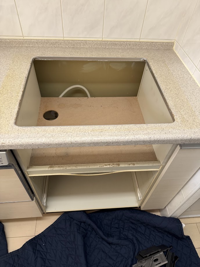 リンナイデリシアグレイRHS71W16ALR撤去後清掃