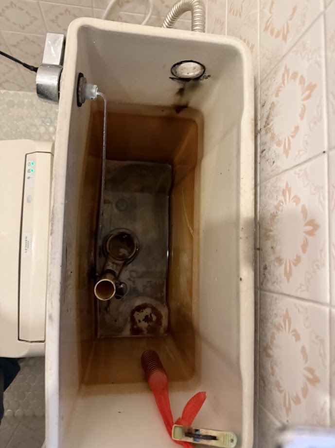 TOTOボールタップゴムフロート取り外し後