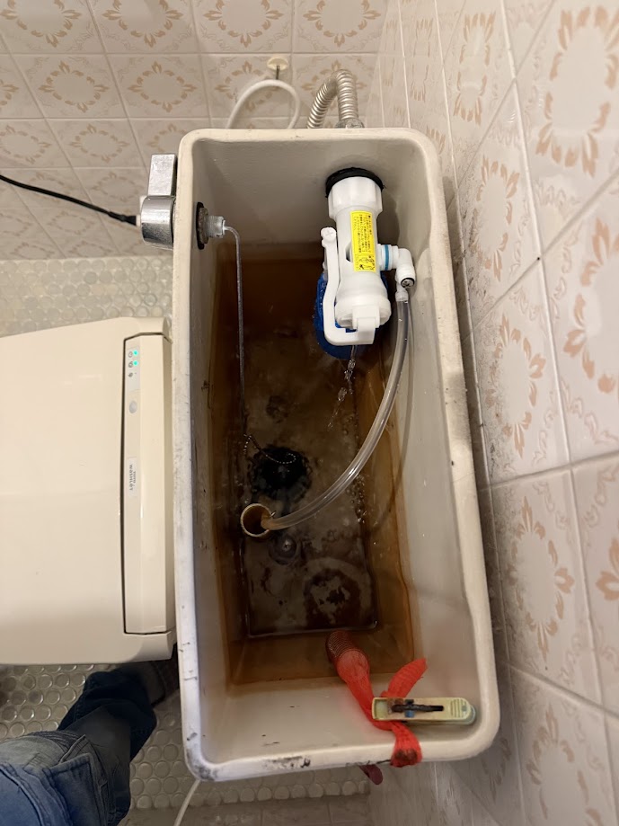 サンエイV530-5X-13ボールタップ交換及びサンエイゴムフロート交換施工後