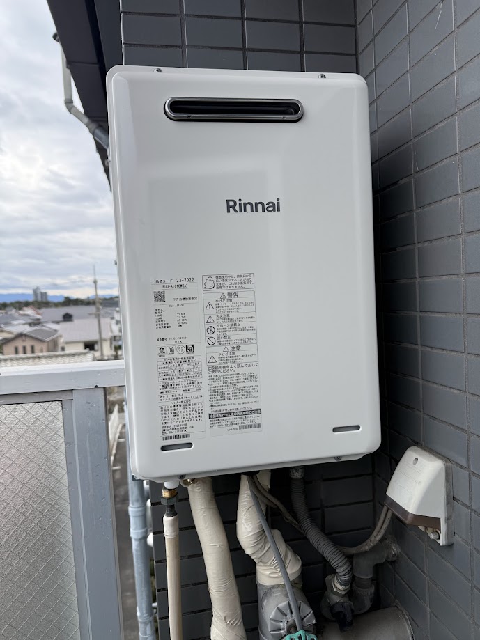 リンナイRUJ-A1610T16号高温水供給式給湯器(高温差し湯タイプ)施工後