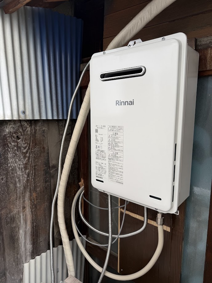 リンナイ給湯専用給湯器RUX-A1616W施工後