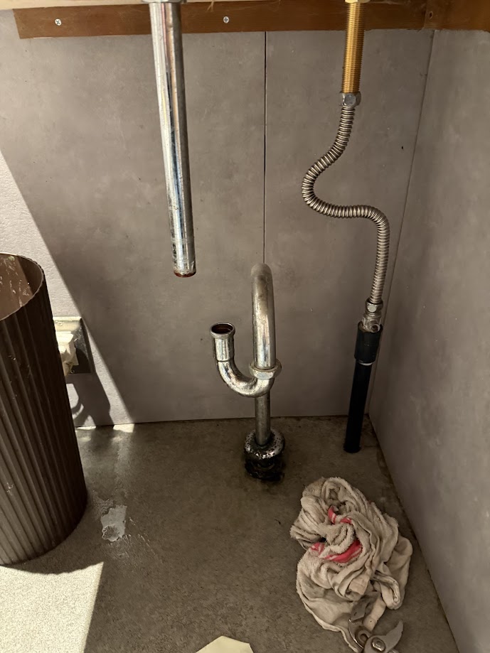 排水トラップパッキン交換施工前