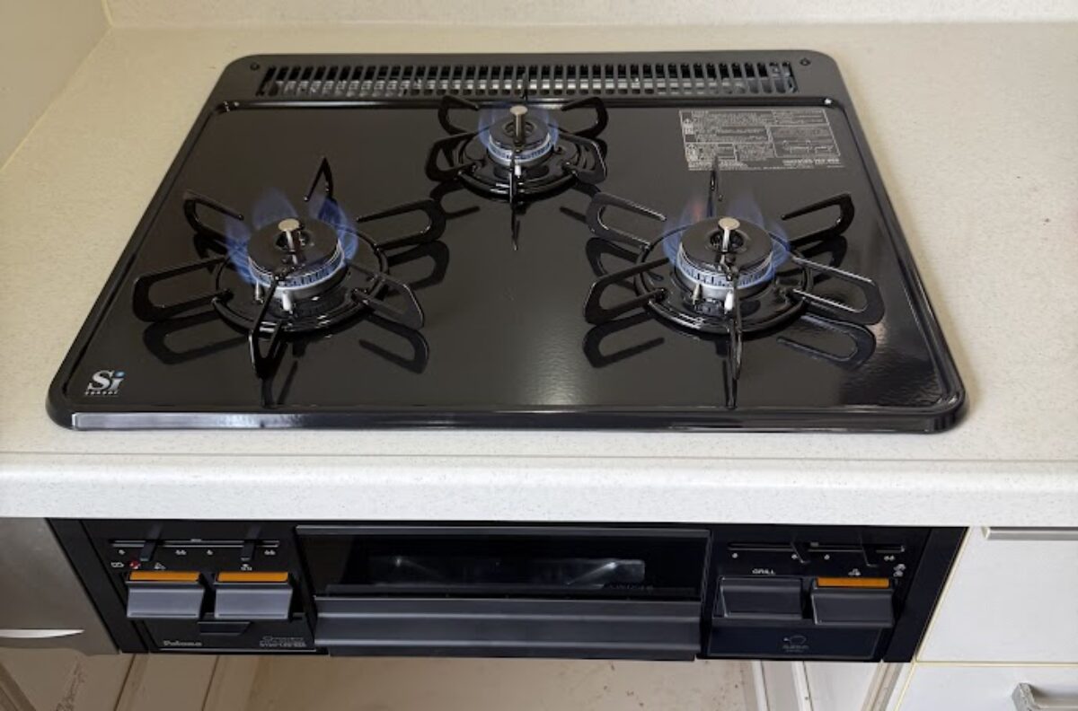 大阪府高槻市パロマビルトインガスコンロスタンダードトップPKD-N36交換工事