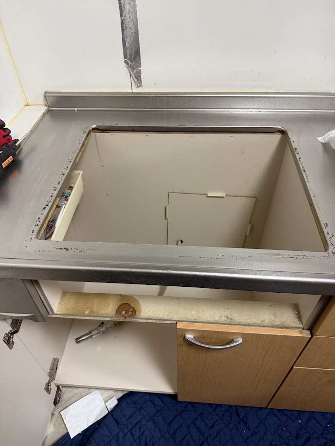 サンウェーブビルトインガスコンロH1G631AORHKハーマンDG32E6SR取り外し清掃後