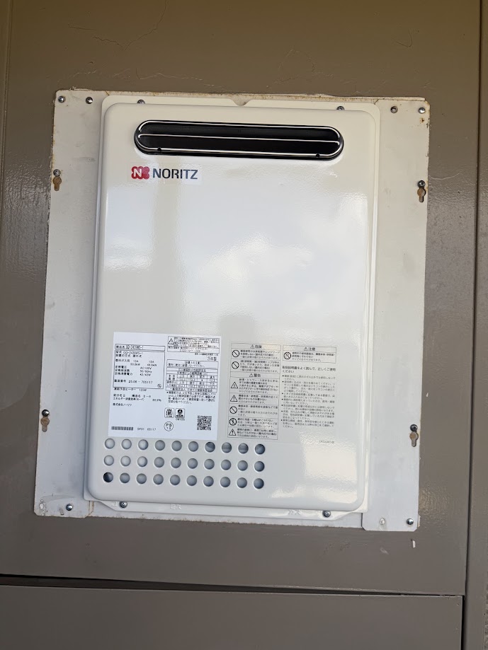 ノーリツ24号 給湯専用給湯器GQ-2439WS-1施工後