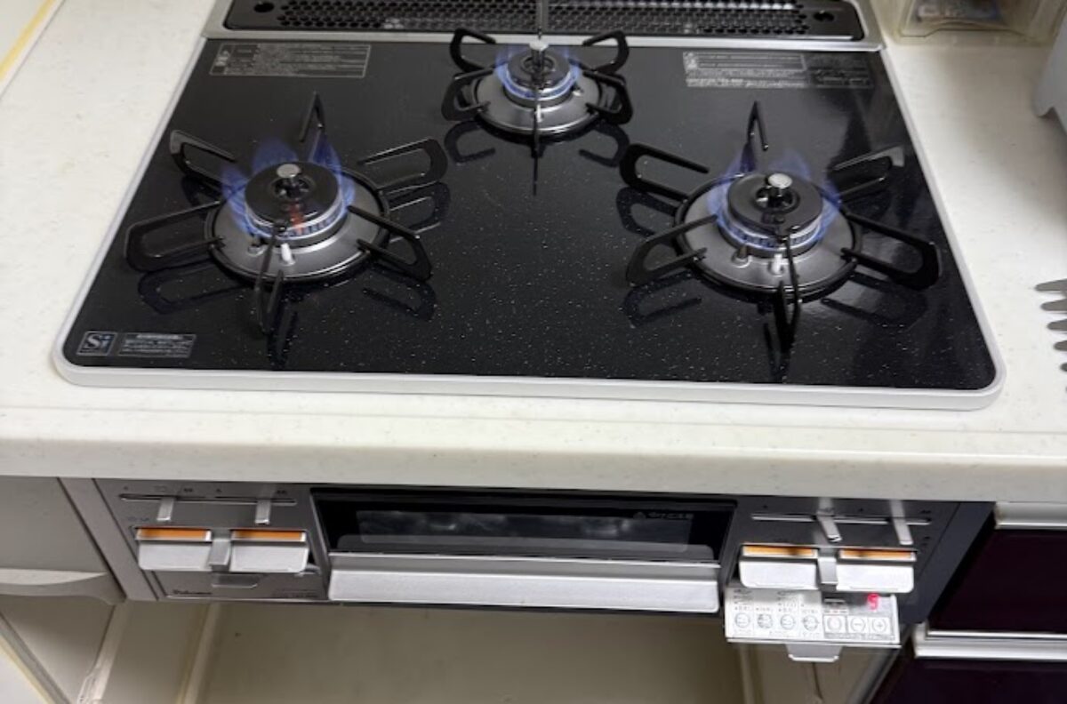大阪府大阪市住吉区パロマ repla(リプラ) 60cm ハイパーガラスコート クリアパールブラック PD-509WS-60CK交換工事