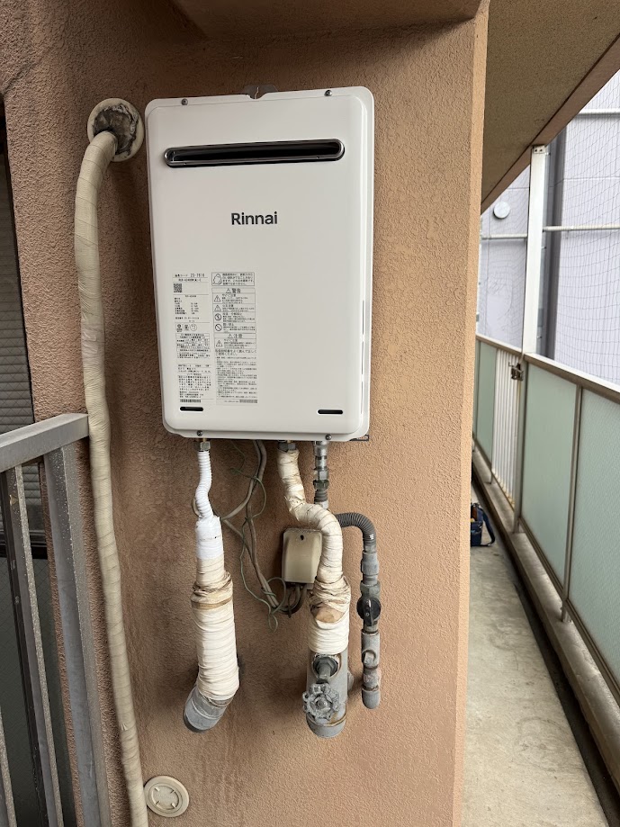 リンナイ給湯専用給湯器24号RUX-A2406(A)-E施工後