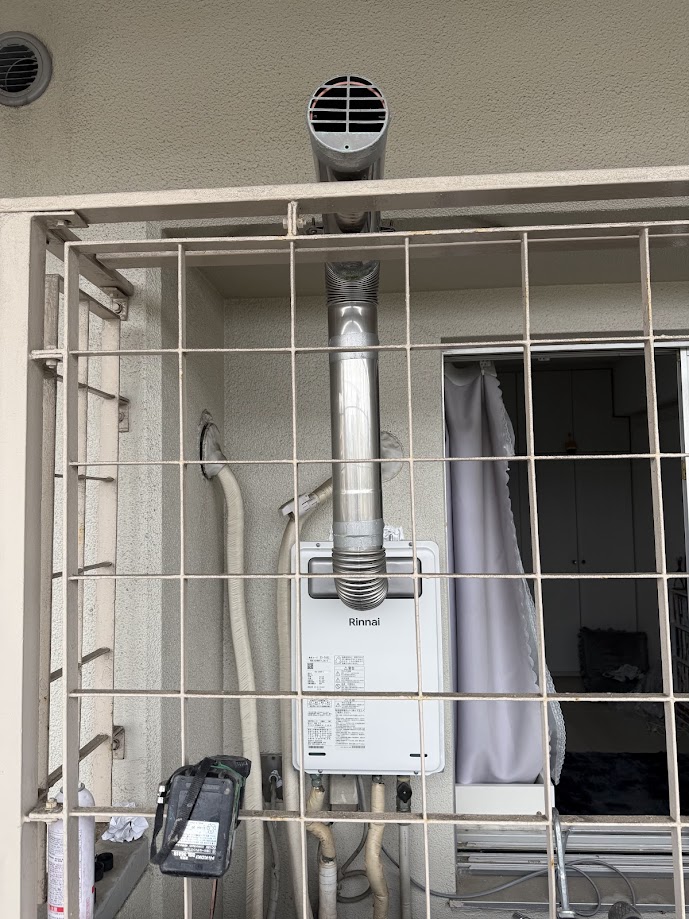 リンナイ給湯専用給湯器24号RUX-A2406T-L(A)-E施工後1