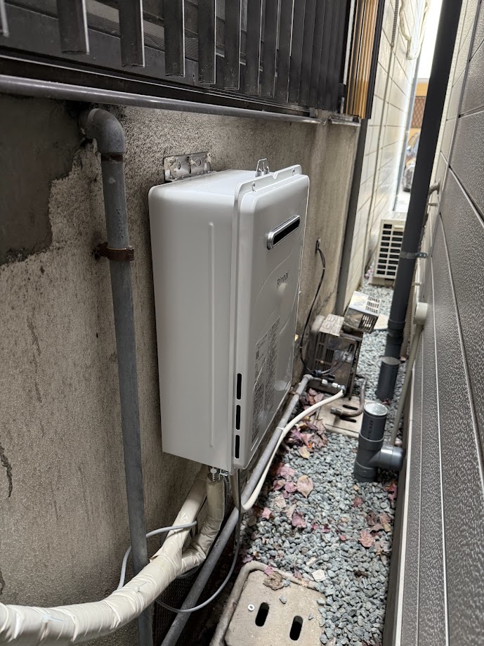 リンナイ16号給湯専用給湯器RUX-A1616W(A)-E施工後