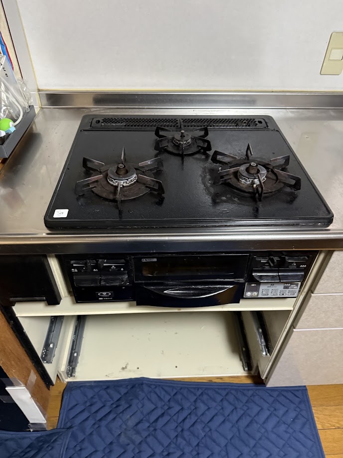 大阪ガスビルトインガスコンロ型番不明施工前