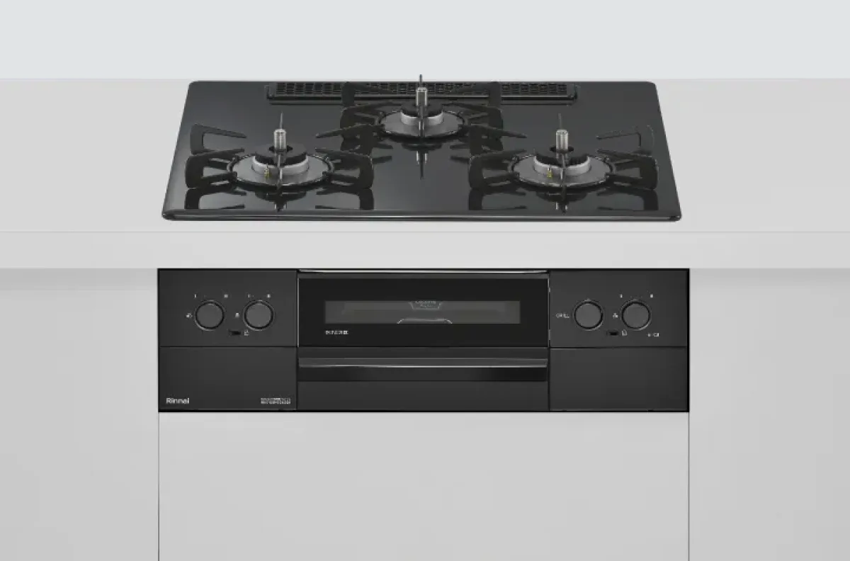 リンナイガスビルトインガスコンロマイトーン（Mytone）RS32W44C39DBW¥109,000（税込み,施工費込み）ガスコンロ交換工事