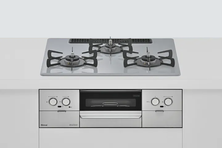 リンナイプレミアムガラスコートトップビルトインコンロSuperia　 RS32W45C52DVW¥87,000（税込み,施工費込み）ガスコンロ交換工事